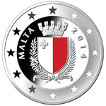 40th Anniversary of the Republic of Malta silver coin - obverse