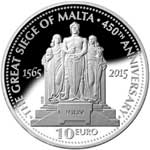 450th Anniversary of the Great Siege of Malta silver coin