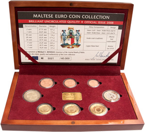 The first official Maltese euro set 2008