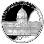 Argotti Botanical Gardens Conservatory silver coin 