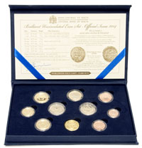 Euro coin set dated 2014