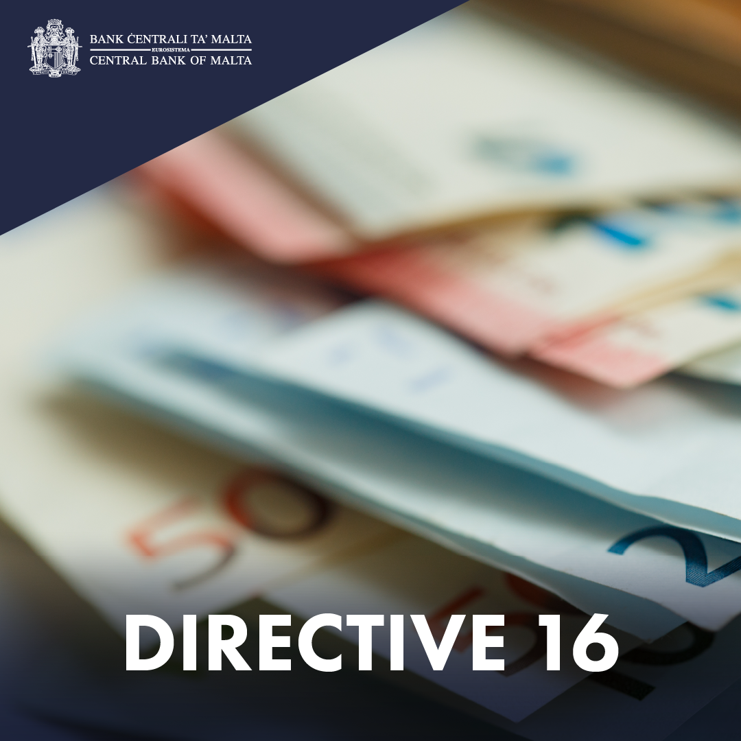 The Central Bank of Malta publishes amended text of CBM Directive No. 16