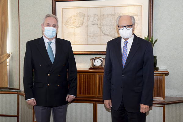 Governor's meeting with the Ambassador of Greece H.E. Dimitrios G. Tsoungas