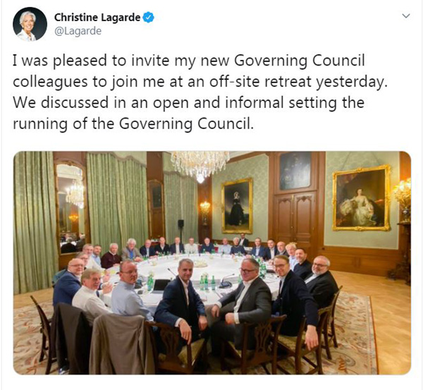 Christine Lagarde's Tweet