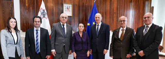 H.E. Myriam Spiteri Debono visits the Central Bank of Malta