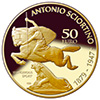 Antonio Sciortino - 'Dangerous Sport' gold coin 