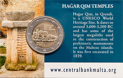 Coin card - Ħaġar Qim